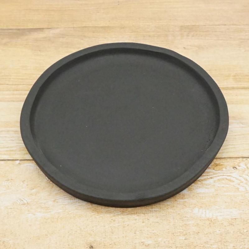 テラコッタ大皿　【未使用品】 受け皿 おしゃれ 植木鉢 カイトソーサーL 25cm 8号 テラコッタ