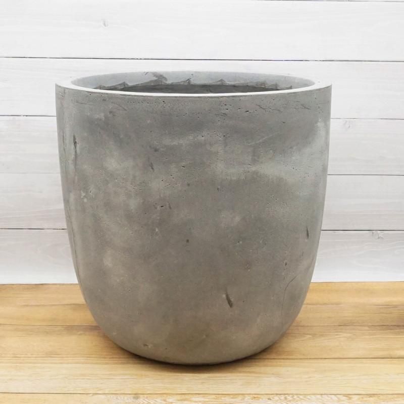 ファイバーセメントポット　Edinburgh Round　エディンバラ ラウンド ファイバーセメント製／植木鉢／プランター】ベルベット ラウンド 42cm