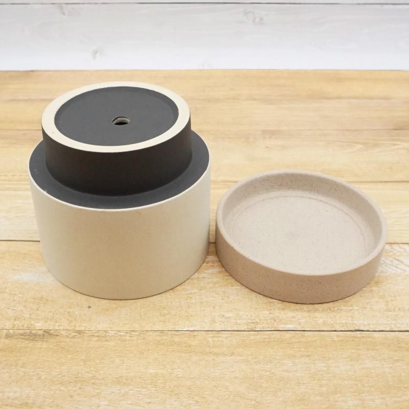 植木鉢 おしゃれ 陶器鉢 パラドックS＜ 18cm 6号 穴あり 白 ホワイト