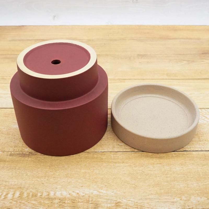 植木鉢 おしゃれ 陶器鉢 パラドックS＜ 18cm 6号 穴あり 白 ホワイト