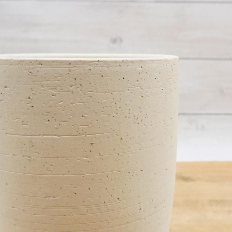 植木鉢 おしゃれ 陶器鉢 エッジトールL (2色) 16cm 5号 穴あり 受け皿