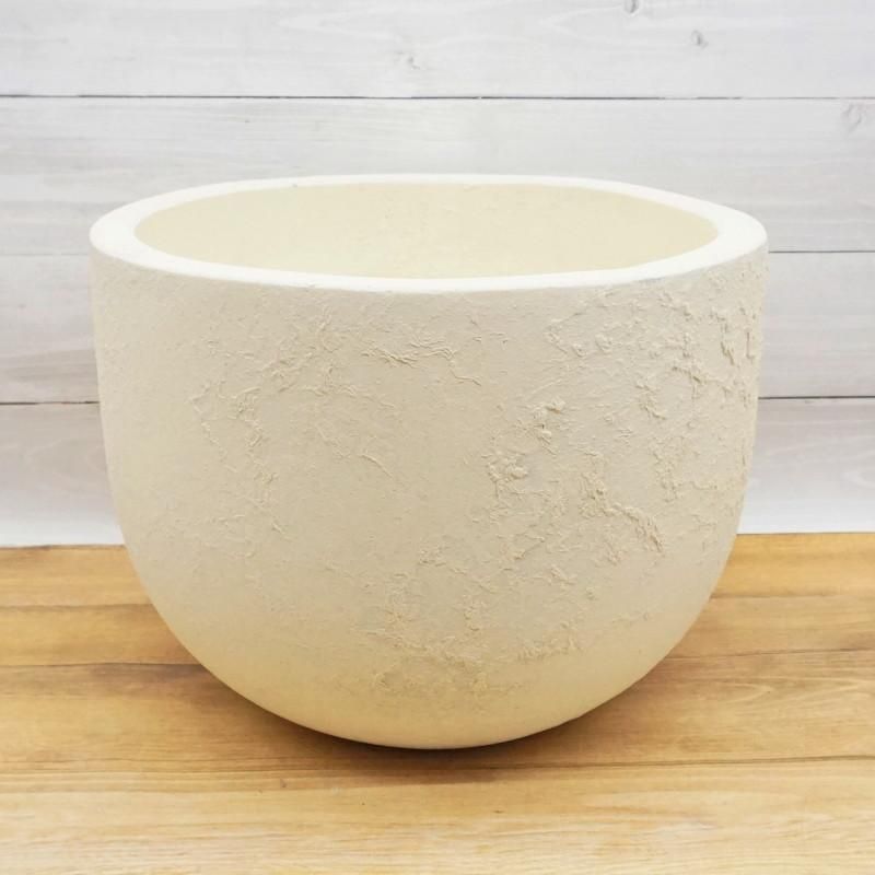 アイボリースペックル手作り陶器ボウル（正方形） 砥部焼 おしゃれ4寸ボール波口 茶 ボウル 鉢 器 深皿 シンプル
