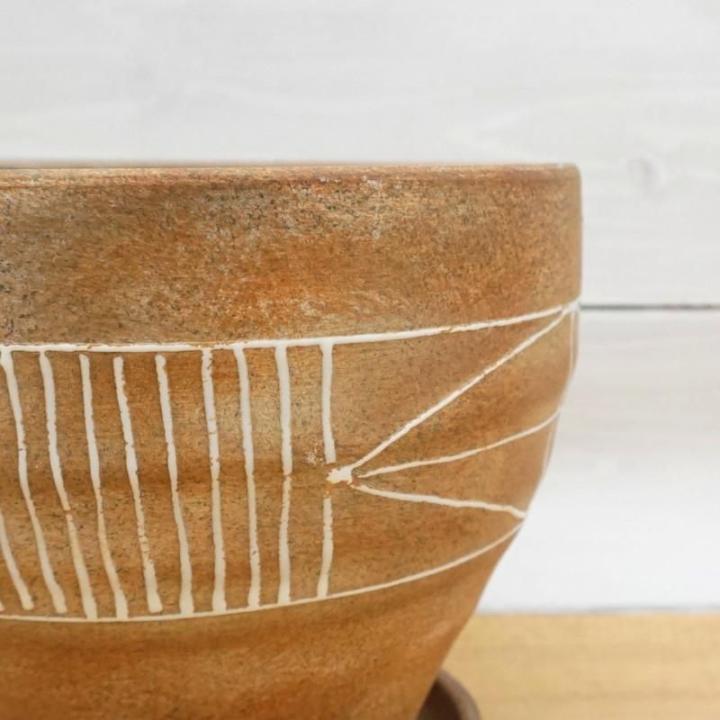 L，Mサイズ 2セット植木鉢 陶器 植木鉢 おしゃれ 陶器鉢 エッジトールL (2色) 16cm 5号 穴あり