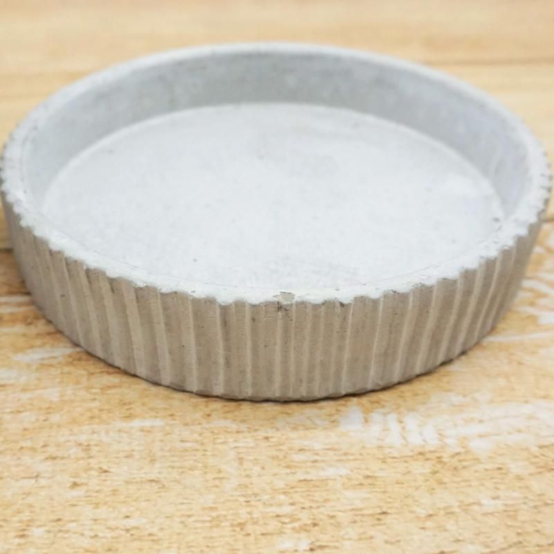 植木鉢 セメント おしゃれ カレントS(2色) 14.5cm 5号 穴あり グレー