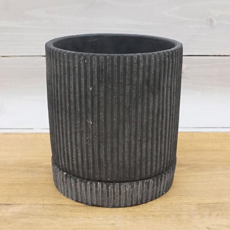 植木鉢 セメント おしゃれ カレントS(2色) 14.5cm 5号 穴あり