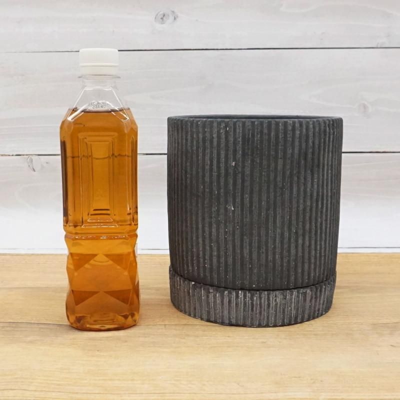 植木鉢 セメント おしゃれ カレントS(2色) 14.5cm 5号 穴あり グレー