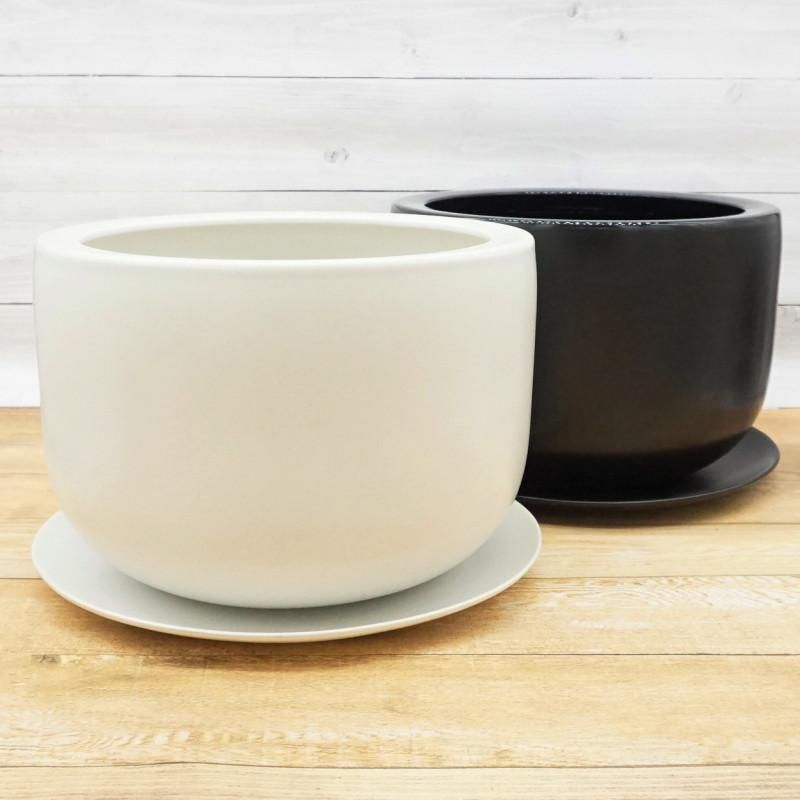 植木鉢 おしゃれ 陶器鉢 ベロニカL(2色) 42cm 14号 穴あり 植木鉢 おしゃれ 陶器鉢 ベロニカL(2色) 42cm 14号 穴あり