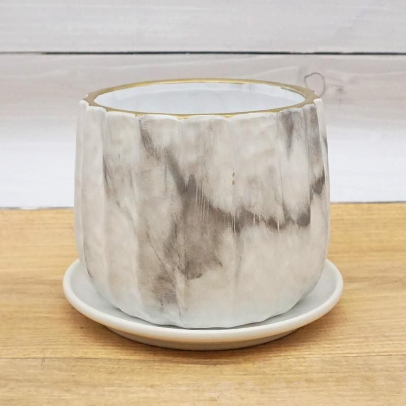 植木鉢 おしゃれ 陶器鉢 リベロS(3色) 11cm 3.5号 ブラック グレー