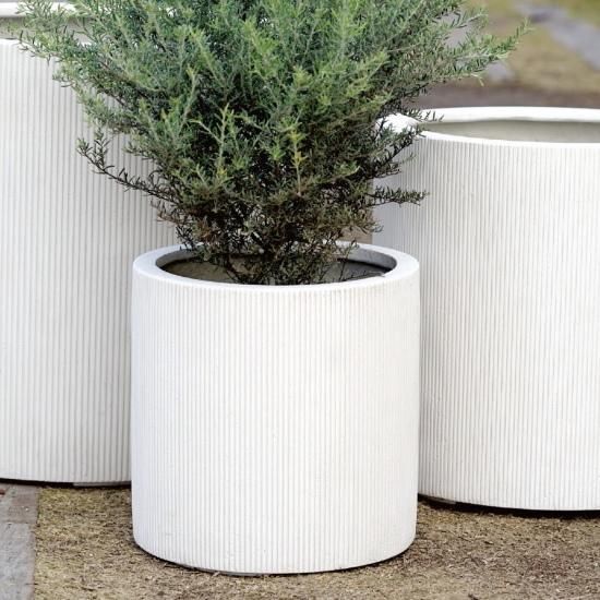 ゾアシリンダー【10号用】鉢カバー グレー/ブラック/ホワイト 植木鉢