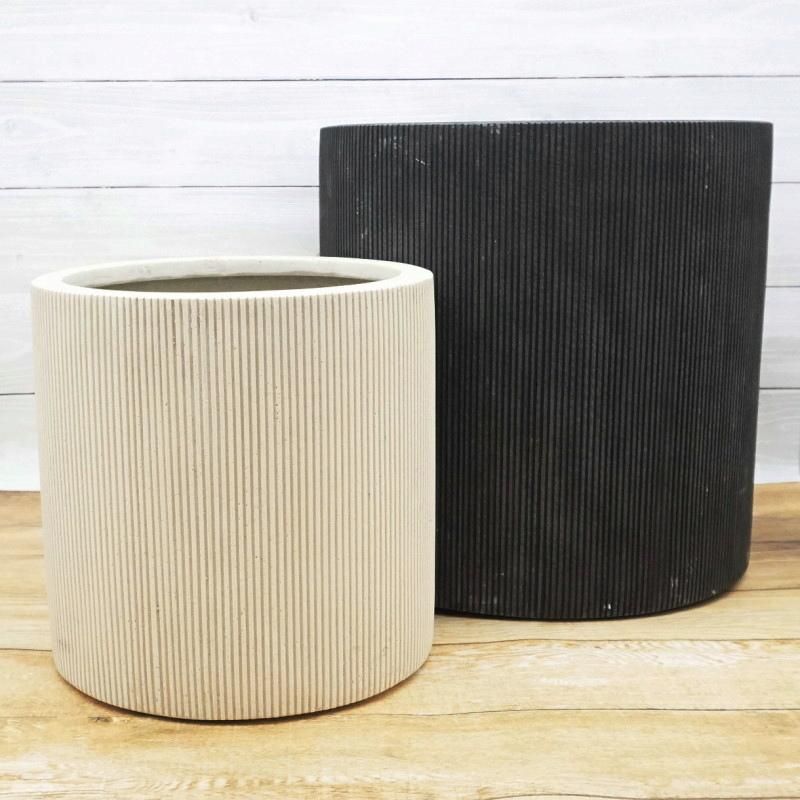 植木鉢 おしゃれ 軽い エンバスシリンダーS(2色) 30cm 10号 FRP