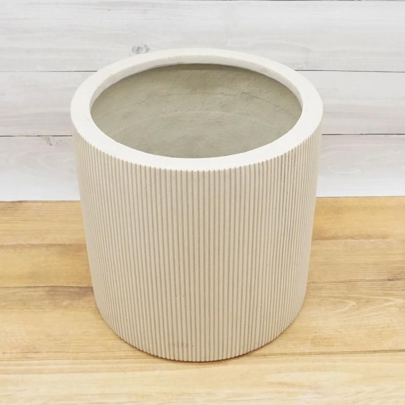 植木鉢 おしゃれ 軽い エンバスシリンダーS(2色) 30cm 10号 FRP