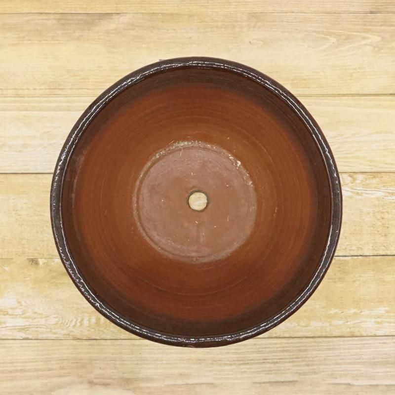 ダークブラウン陶器の壺 キントー プランプポット | ティーポット - Anchor Bridge