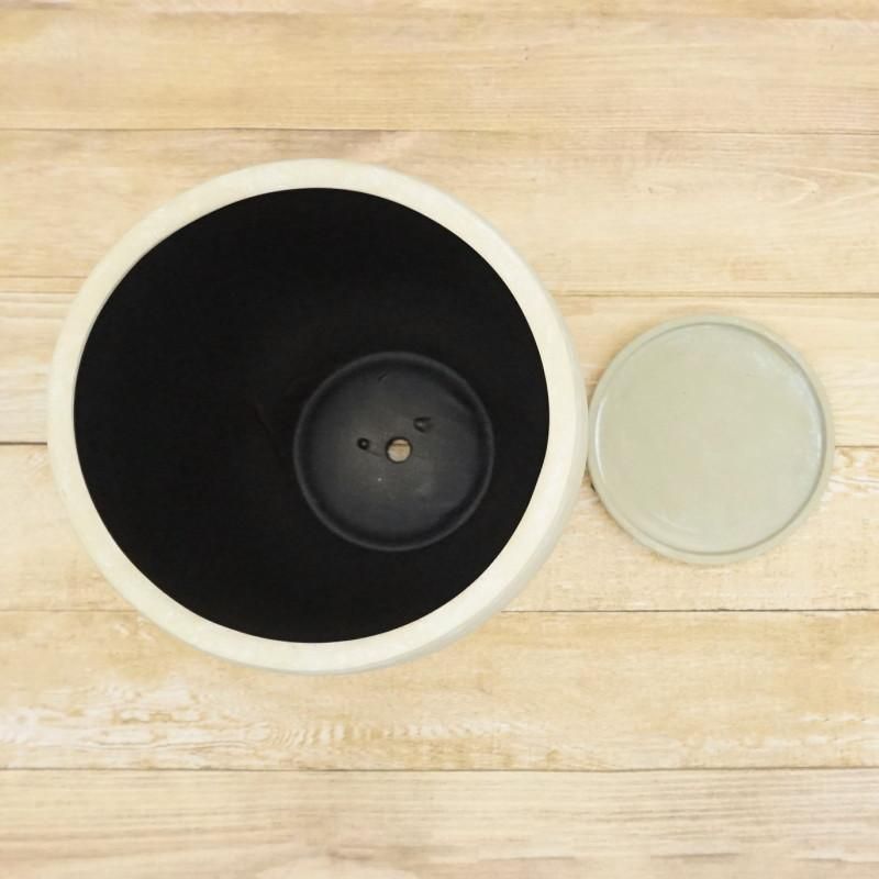 植木鉢 おしゃれ 陶器鉢 アイルトールS 22cm 7号 穴あり 受け皿あり