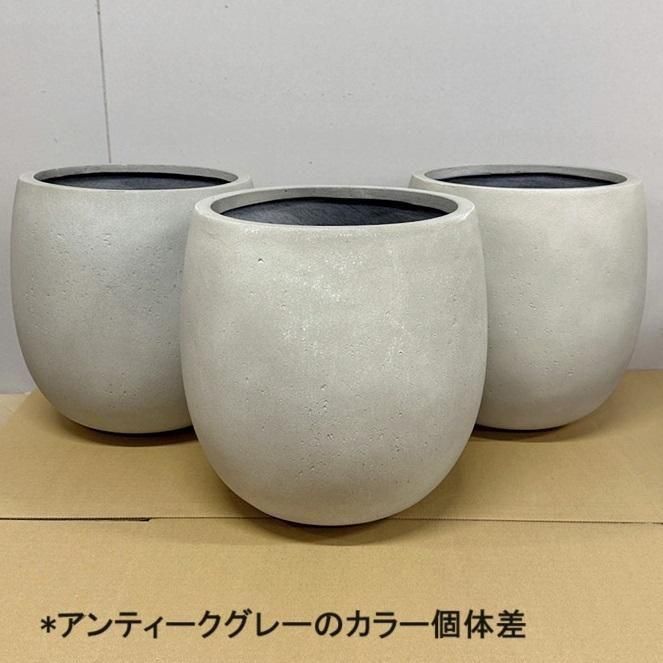 植木鉢 おしゃれ テラニアスバルーンM(2色) 11号 35cm FRP 鉢カバー