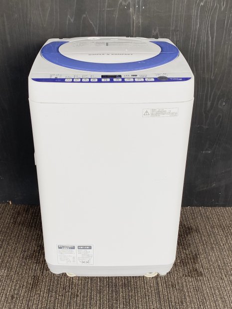 2015年製　シャープ　洗濯機　ES-T707-A（0587）送料無料（京阪神エリア）