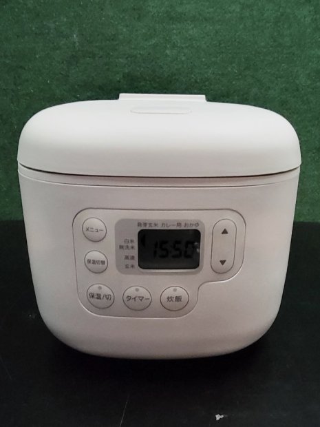 2020年製　無印良品　炊飯器　MJ-RC3A2（2010）【3合炊き】送料無料（京阪神エリア）