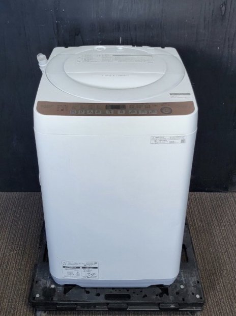 2020年製　シャープ　洗濯機　ES-T713-T（1573）送料無料（京阪神エリア）