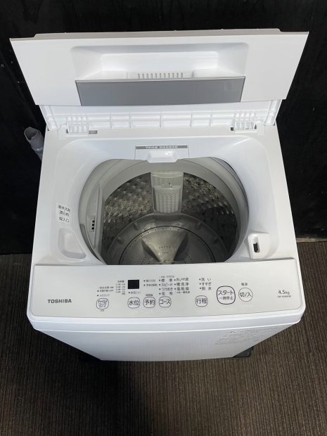 2021年製 東芝 洗濯機 AW-45M9（3924）送料無料（京阪神エリア
