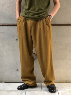 1980's German Vintage 3tucks Wide Trousers MUSTARD