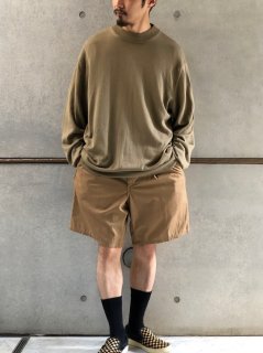1980-90's DEADSTOCK Vintage RalphLauren Wide 2tucks Cotton Drill Shorts Made in USA.
