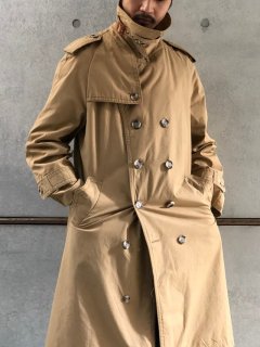 1970's Vintage CottonPolyester Drizzler Cloth Trench Coat 