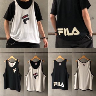 1980-90's Vintage FILA
Reversible Game Shirt BLACK&WHITE sizeL