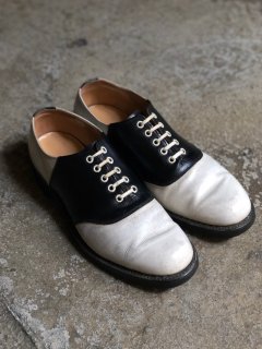 1960's Vintage PENNEYS 2tone Saddle Shoes BLACK&WHITE Approx.27