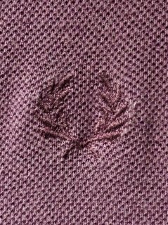 1990's Vintage FREDPERRY Purple Polo Shirt / Made in England.