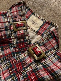 1980's PEYTON PLACE SPORTS ScottishTartan Linen Shorts