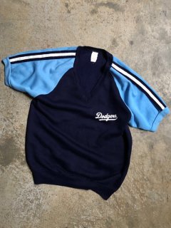 1970-80's Vintage DODGERS
Short-sleeves Sweat Shirt 
size Approx.M