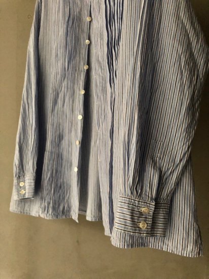 1980-90's ISSEY MIYAKE “HAI SPORTING GEAR” Pleats Stripes Shirt ...