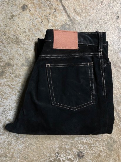 1990's Vintage Black Suede
Wide Tapered 5pockets Trousers