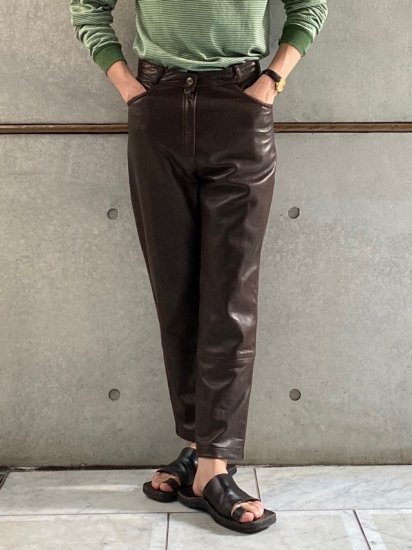 1990's Vintage Lamb leather
Trousers /  Made in Australia
size W28inch 