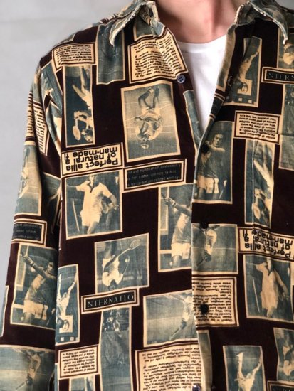 1980's German Vintage Velours Shirt
Tennis Photo&Sentence
