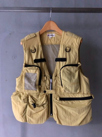 1990's Vintage Timber Line
Yellow Color Nylon Game Vest 