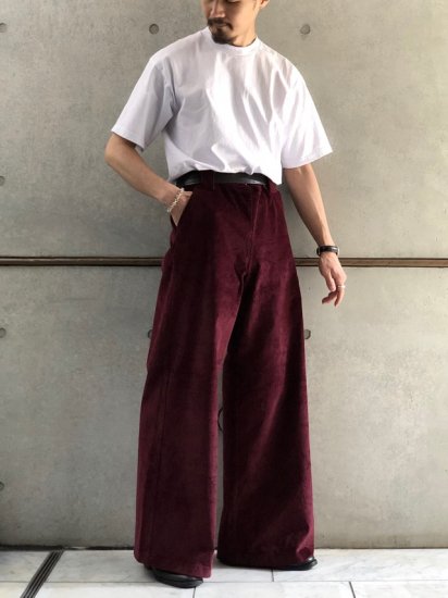 w37inch / Deadstock Remade Baggy Corduroy Trousers