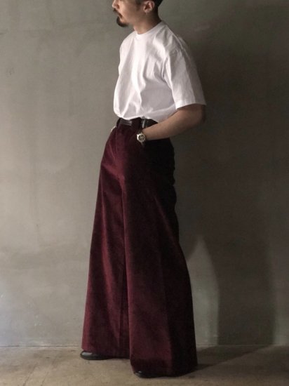 w31inch / Deadstock Remade Baggy Corduroy Trousers