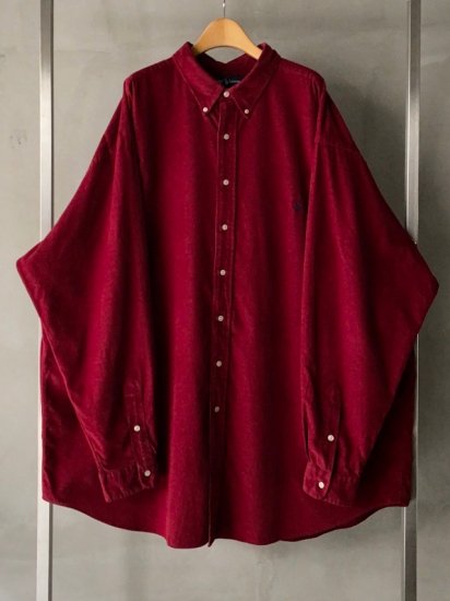  1990's Vintage RalphLauren Corduroy Shirt / ꥫ / size 3XLT