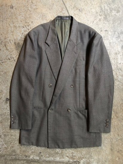 1980's ISSEY MIYAKE
MIYAKE DESIGN STUDIO
Check Pattern Double Tailored Jacket