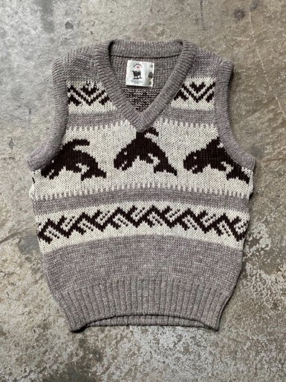 1980s Canadian Vintage Cowichan Knit Vest / size S 