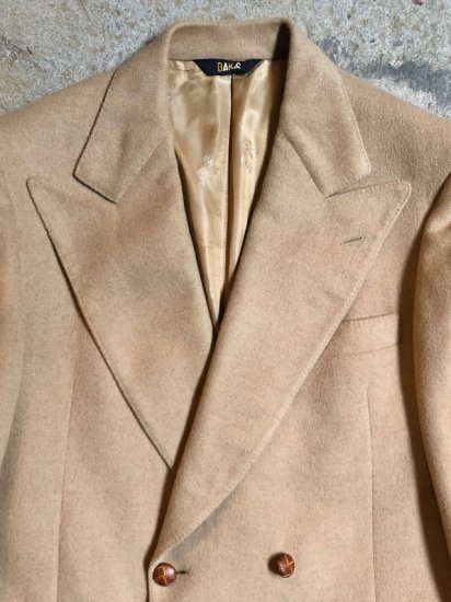 1960-70's Vintage DAKS
Double-braseted Wool Tailored Jacket