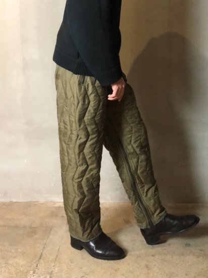 1990's Vintage German Military
Padded Quilting Liner Trousers