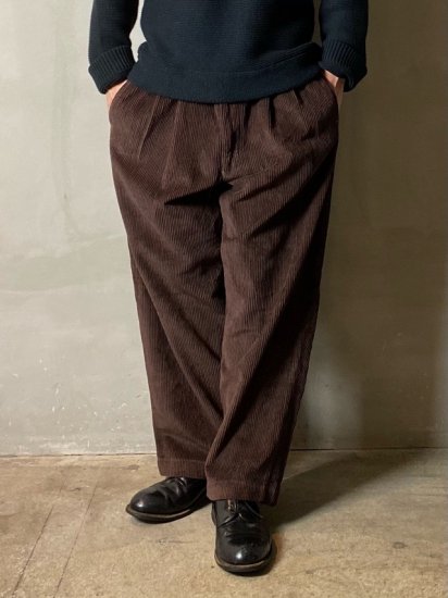 1990s Vintage BILL BLASS Corduroy 2tucks Trousers