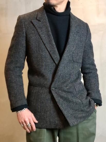 1980's AlexanderJulian
Vintage Double-breasted Tweed Tailored Jacket