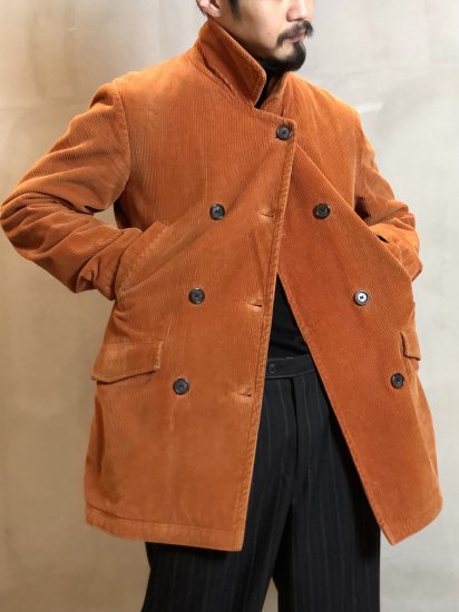 1990's Vintage Timberland
Corduroy Pea-coat / Made in ITALY.