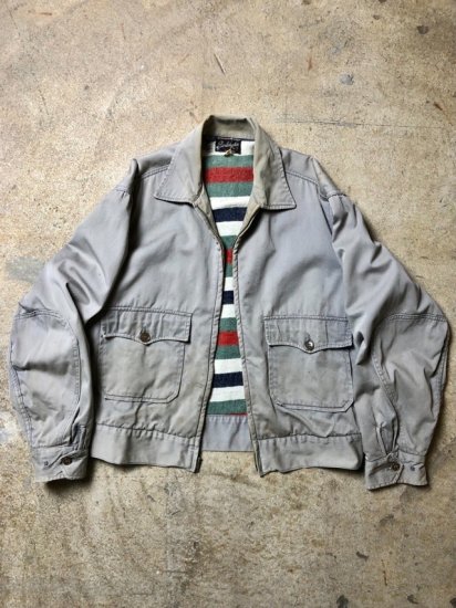 1950's Burlington Vintage Worker's Jacket, Cotton Twill & "TROY"Wool Rug Lining