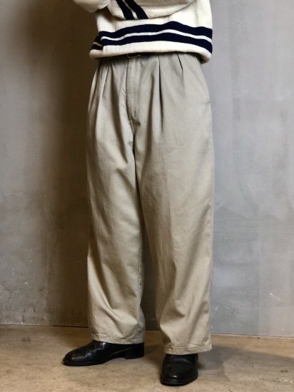 1990's RalphLauren
Vintage POLO CHINO Label ꥫ襢ꥫ
2tucks Chino Trousers