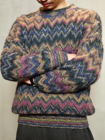 1970's MISSONI / 
Vintage Mohair Knit Sweater