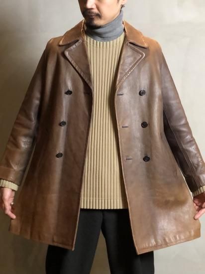 early90's 初期A.P.C. レザーハーフコート - Vintage & Archive early90's 初期A.P.C. レザーハーフコート - Vintage & Archive