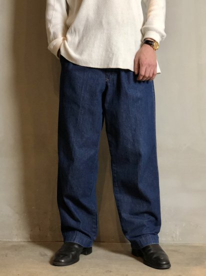 1990's CHAPS RalphLauren Vintage Denim 2tucks Trousers
